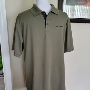 Men's Columbia Omni-Wick Small Shirt Olive Greeen